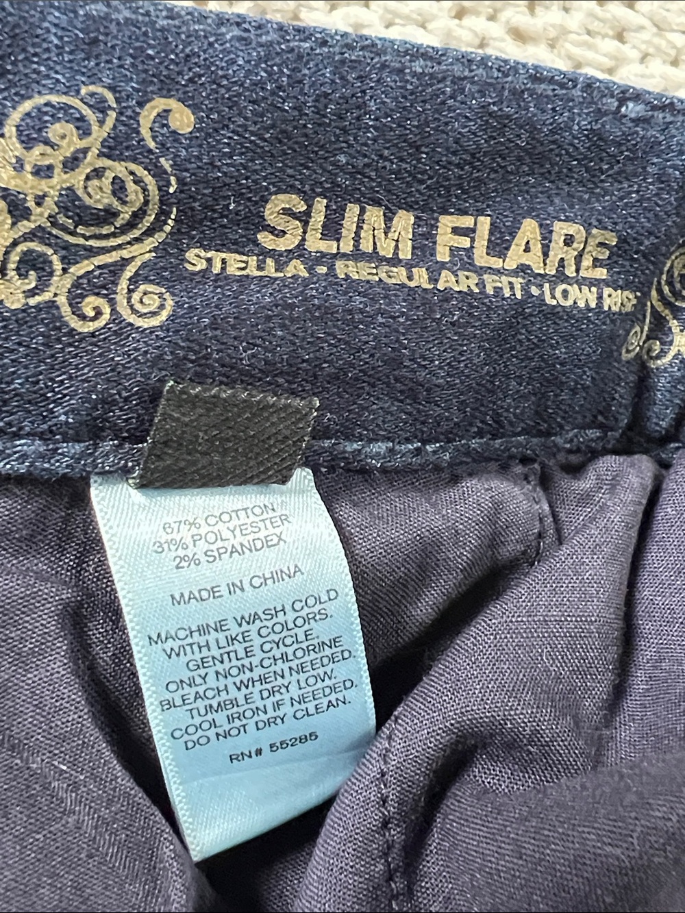 Express Stella Slim Flare Low-rise Regular Fit Jeans Size 0 - Picture 13 of 14